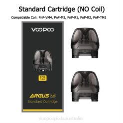 VOOPOO ARGUS AIR Pod Cartridge (2Pcs) Standard Pod (Empty) 422V513 VOOPOO Australia Sale