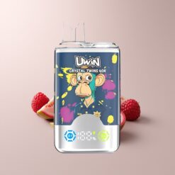 Uwin Crystal Twins 40000 Kiwi Passion Fruit Guava Blueberry Raspberry 32ml Mesh Coil