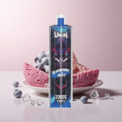 Uwin Shisha Hookah Crystal 20000 Puffs Frozen Blueberry Mesh