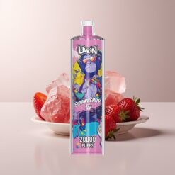 Uwin Shisha Hookah Crystal 20000 Puffs Strawberry Ice Mesh