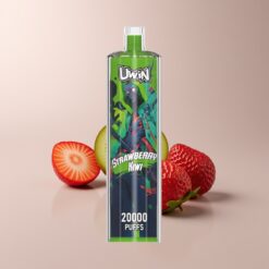 Uwin Shisha Hookah Crystal 20000 Puffs Strawberry Kiwi Type-C Mesh